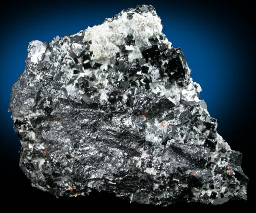 Magnetite (rare cubic crystal form) with Talc from ZCA Mine No. 4, Fowler Ore Body, 2500' Level, Balmat, St. Lawrence County, New York
