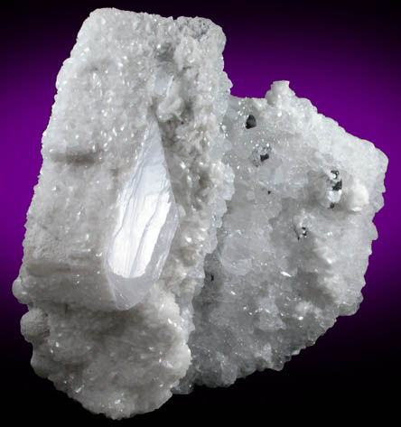 Calcite pseudomorph after Anhydrite with Dolomite and Sphalerite from Chihuahua, Mexico