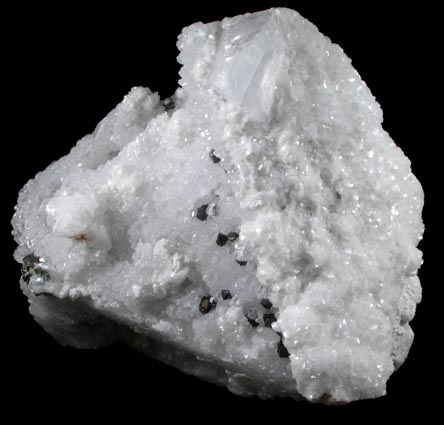 Calcite pseudomorph after Anhydrite with Dolomite and Sphalerite from Chihuahua, Mexico