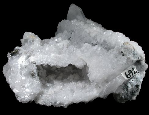 Calcite pseudomorph after Anhydrite with Dolomite and Sphalerite from Chihuahua, Mexico