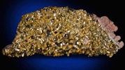 Wulfenite (pseudo-scalenohedral crystals) with Calcite from Mina Ojuela, San Juan Poniente Vein, Level 6, Mapimi, Durango, Mexico