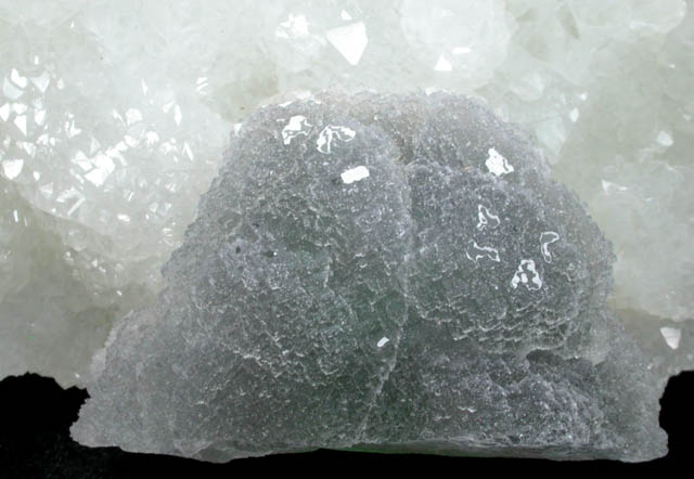Fluorite on Quartz from Hunan, China
