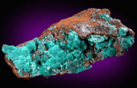 Rosasite with Hemimorphite from Mina Ojuela, Mapimi, Durango, Mexico