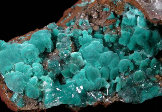 Rosasite with Hemimorphite from Mina Ojuela, Mapimi, Durango, Mexico