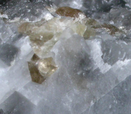 Grossular Garnet in Calcite from Crestmore Quarry, Crestmore, Riverside County, California