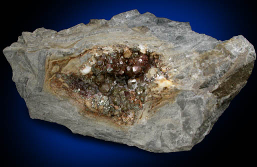 Pyrite (rare diploid form) from quarry 3 km north of Bellefontaine, Logan County, Ohio