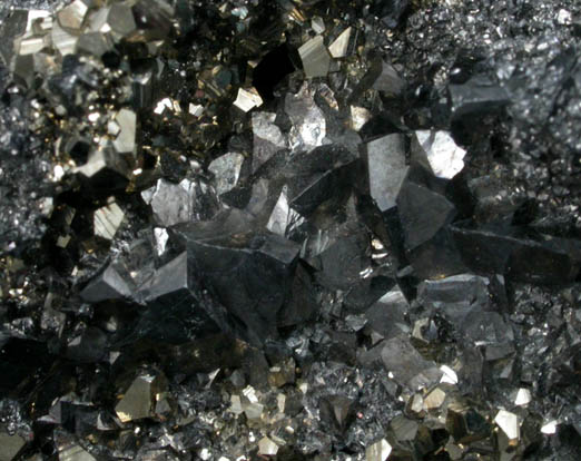 Tetrahedrite, Pyrite, Sphalerite from Peru