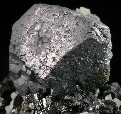 Galena on Sphalerite with Dolomite and Pyrite from Brushy Creek Mine, Viburnum Trend, Reynolds County, Missouri