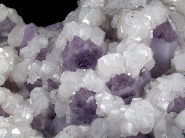 Calcite over Amethyst Quartz from Veta Madre Mining District, Guanajuato, Mexico