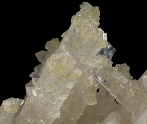 Calcite on Scolecite from Nashik District, Maharashtra, India