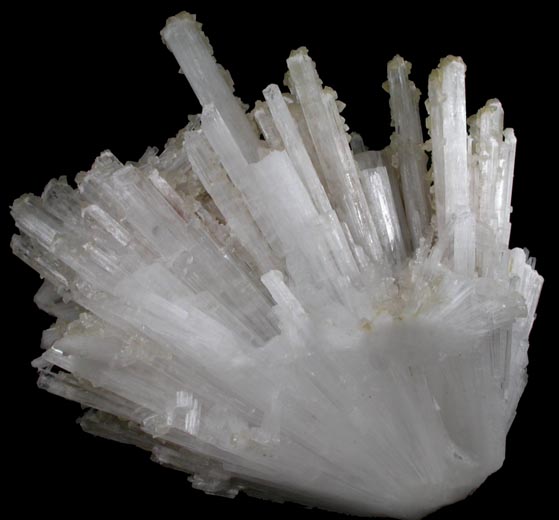 Calcite on Scolecite from Nashik District, Maharashtra, India