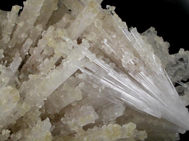 Calcite on Scolecite from Nashik District, Maharashtra, India