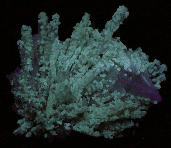 Calcite on Scolecite from Nashik District, Maharashtra, India