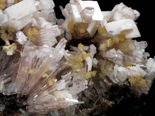 Hemimorphite, Mimetite, Calcite from Santa Eulalia District, Aquiles Serdn, Chihuahua, Mexico