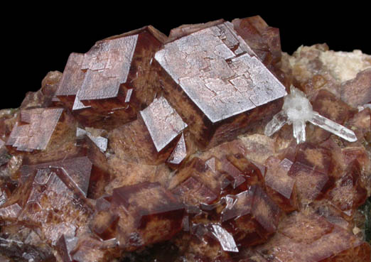 Andradite Garnet on Hedenbergite from Mega Xhorio, Serifos Island, Greece