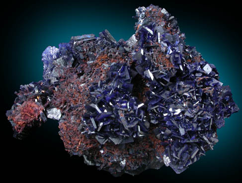 Azurite from Kerrouchene, Middle Atlas Mountains, Khnifra Province, Morocco