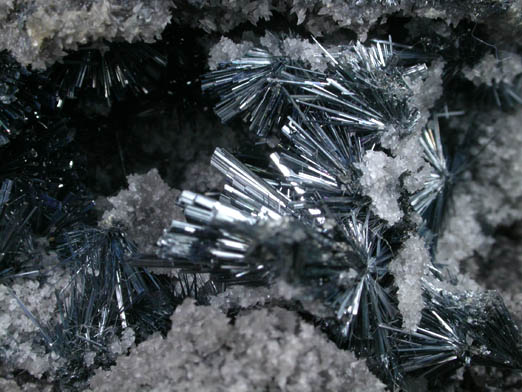 Stibnite in Quartz from Cavnic Mine (Kapnikbanya), Maramures, Romania