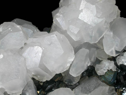 Calcite over Sphalerite, Pyrite, Chalcopyrite from Trepca District, 10 km east of Kosozska Mitrovica, Kosovo