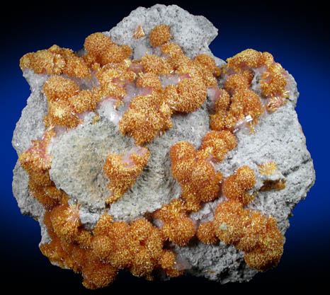 Orpiment with Barite from Quiruvilca District, Santiago de Chuco Province, La Libertad Department, Peru