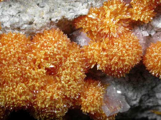 Orpiment with Barite from Quiruvilca District, Santiago de Chuco Province, La Libertad Department, Peru