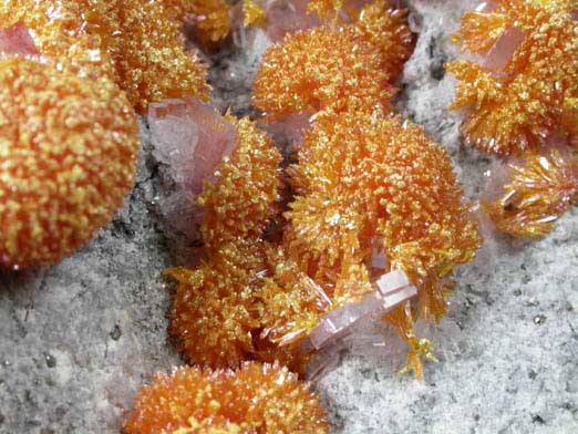 Orpiment with Barite from Quiruvilca District, Santiago de Chuco Province, La Libertad Department, Peru