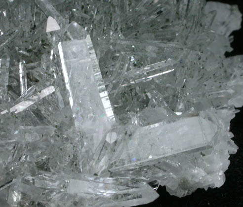 Quartz (Japan Law Twin) with Clinochlore from Krushev Dol Mine, Madan District, Rhodope Mountains, Bulgaria