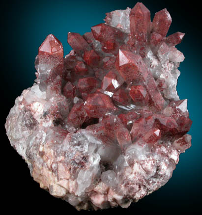 Quartz with Hematite inclusions from Orange River District, Northern Cape Province, South Africa