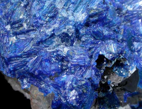 Linarite on Quartz from Hansonburg District, 8.5 km south of Bingham, Socorro County, New Mexico