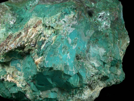 Chrysocolla from James River-Roanoke River Manganese District, Amherst County, Virginia