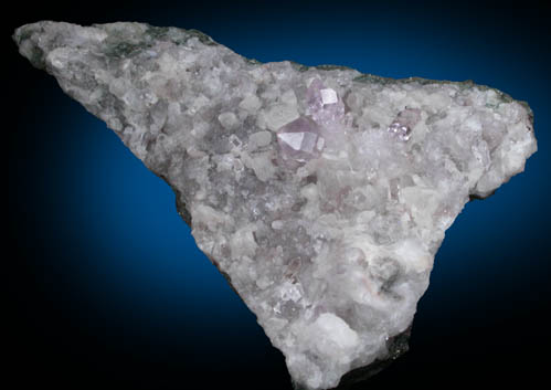 Quartz var. Amethyst with Calcite from Upper Cole Shaft, Bisbee, Warren District, Cochise County, Arizona