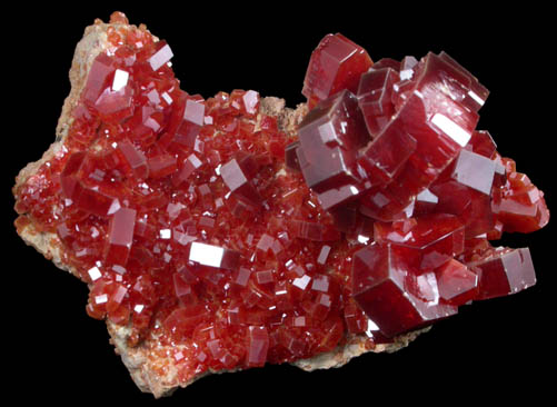 Vanadinite from Mibladen, Haute Moulouya Basin, Zeida-Aouli-Mibladen belt, Midelt Province, Morocco