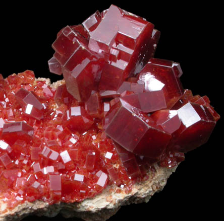 Vanadinite from Mibladen, Haute Moulouya Basin, Zeida-Aouli-Mibladen belt, Midelt Province, Morocco