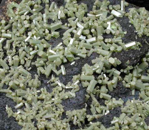 Pyromorphite from Upper Giant Mine, Mullan, Shoshone County, Idaho