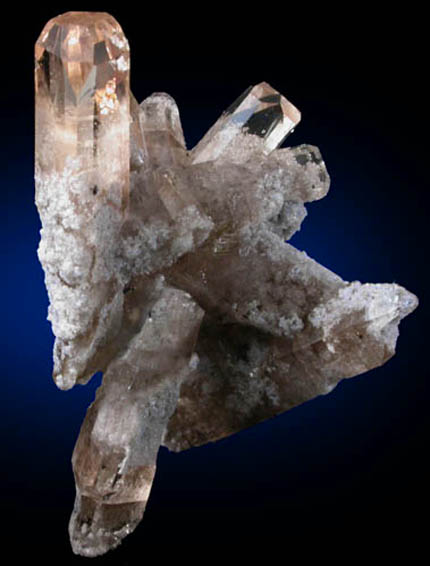 Topaz with rhyolite inclusions from Topaz Mountain, Thomas Range, Thomas Range, Juab County, Utah