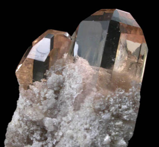 Topaz with rhyolite inclusions from Topaz Mountain, Thomas Range, Thomas Range, Juab County, Utah