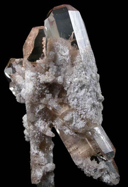 Topaz with rhyolite inclusions from Topaz Mountain, Thomas Range, Thomas Range, Juab County, Utah