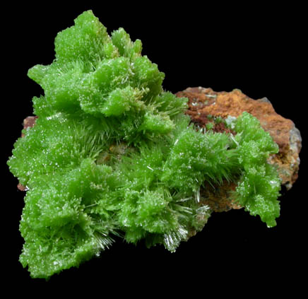 Pyromorphite from Mine des Farges, Ussel, Corrze, France