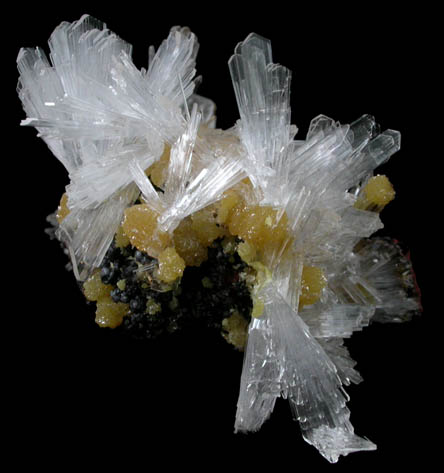 Hemimorphite and Mimetite from Mina Ojuela, Mapimi, Durango, Mexico