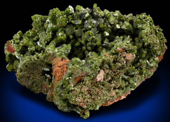 Pyromorphite from Phoenixville, Chester County, Pennsylvania