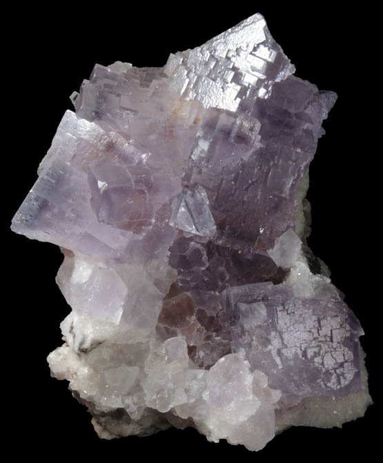 Fluorite on Quartz from Geoda del Reguerin, La Viesca, La Collada, Siero, Asturias, Spain