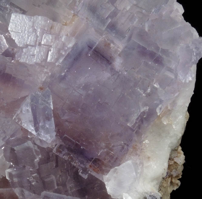 Fluorite on Quartz from Geoda del Reguerin, La Viesca, La Collada, Siero, Asturias, Spain