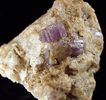 Fluorapatite with Quartz on Albite from Harvard Quarry, Noyes Mountain, Greenwood, Oxford County, Maine