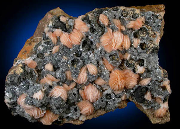 Barite and Cerussite from Mibladen, Haute Moulouya Basin, Zeida-Aouli-Mibladen belt, Midelt Province, Morocco