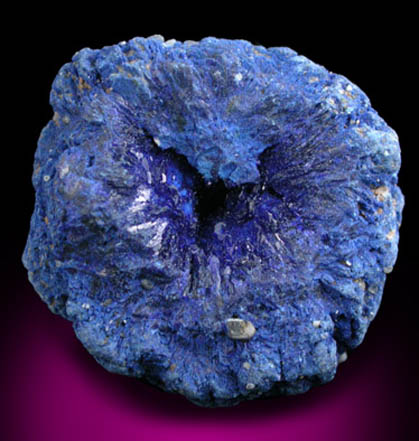 Azurite from Blue Ball Mine, 4.8 km south of Miami, Gila County, Arizona