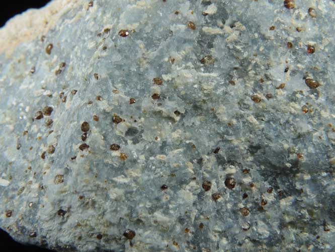 Riversideite and Vesuvianite in Calcite from Crestmore Quarry, Riverside County, California (Type Locality for Riversideite)