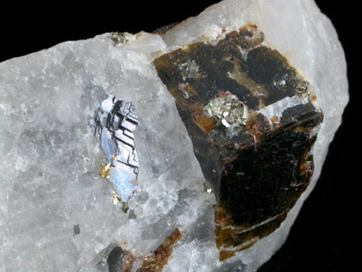 Cryolite with Siderite, Pyrite, Galena from Ivigtut, Arsuk Firth (Arsukfjord), Kitaa Province, Greenland (Type Locality for Cryolite)