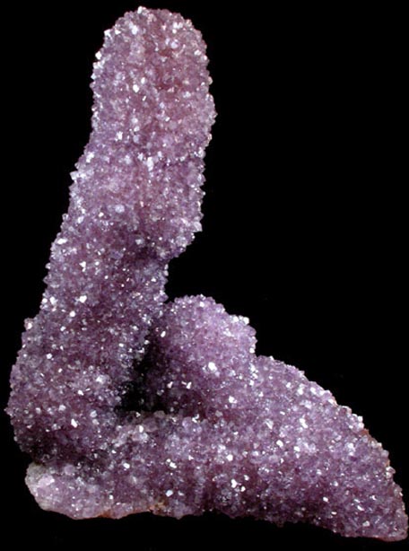 Quartz var. Amethyst Stalactite from Catalan Agate-Amethyst District, Southern Paran Basalt Basin, Artigas, Uruguay