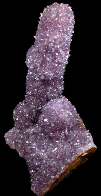 Quartz var. Amethyst Stalactite from Catalan Agate-Amethyst District, Southern Paran Basalt Basin, Artigas, Uruguay