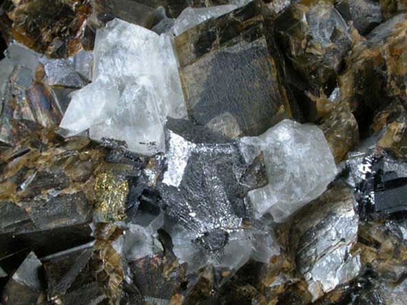 Siderite, Cryolite, Galena from Ivigtut, Arsuk Firth (Arsukfjord), Kitaa Province, Greenland (Type Locality for Cryolite)