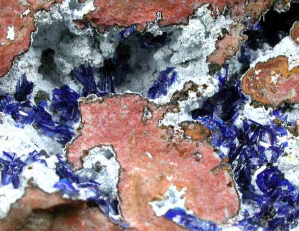 Azurite, Malachite, Chrysocolla from Morenci Mine, Clifton District, Greenlee County, Arizona